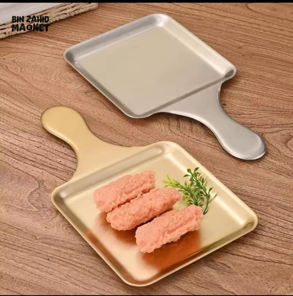 LUXURY GOLD SERVING TRAY WITH HANDLE – PREMIUM KITCHEN & DINING TRAY