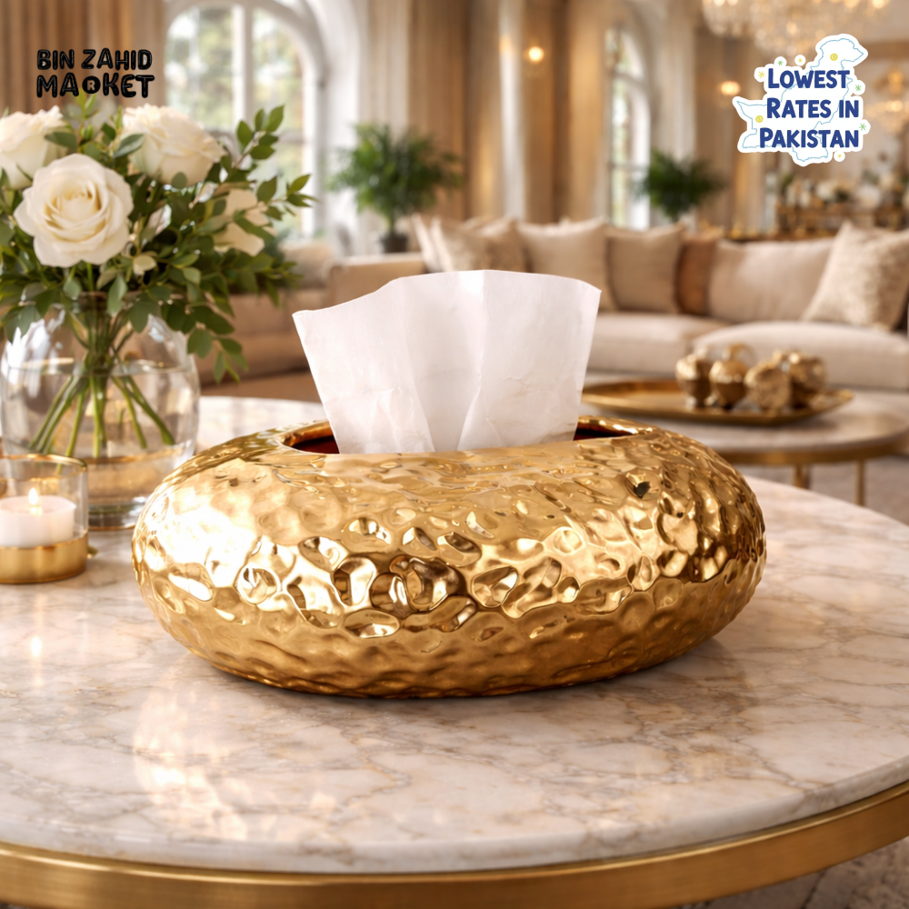 LUXURY GOLD TISSUE BOX | VILLA DÉCOR | PREMIUM HOME