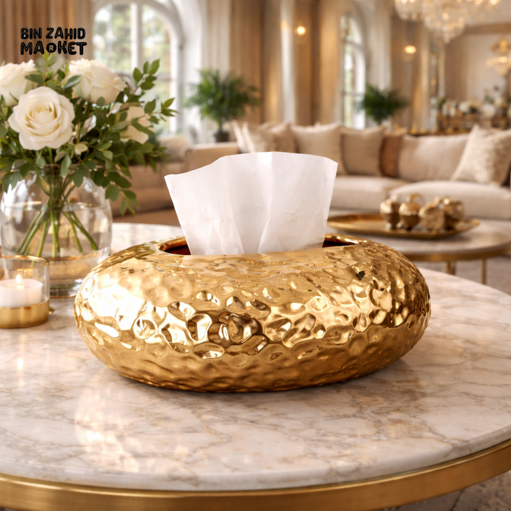 LUXURY GOLD TISSUE BOX | VILLA DÉCOR | PREMIUM HOME