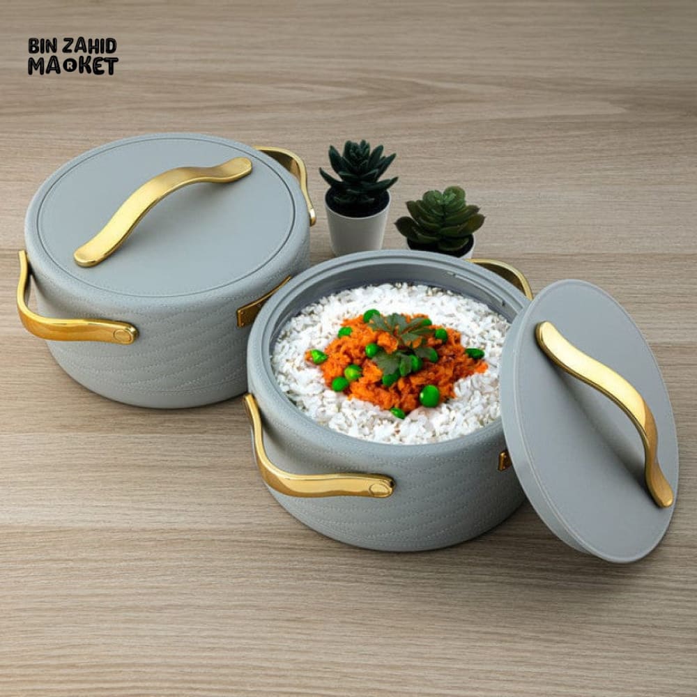 LUXURY INSULATED HOTPOT SET 3 PIECE - GREEN