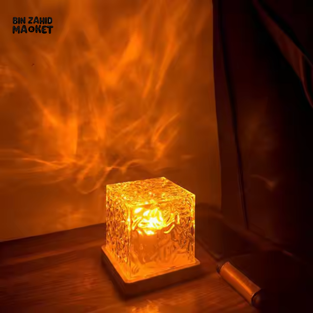 LUXURY LED CRYSTAL CUBE NIGHT LAMP FOR ROOM DECOR – AMBIENT MOOD LIGHT