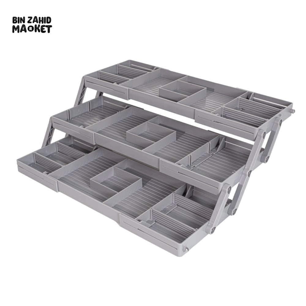LUXURY MAKEUP & JEWELRY ORGANIZER BOX FOR DRESSING TABLE – 3 TIER COSMETIC STORAGE RACK