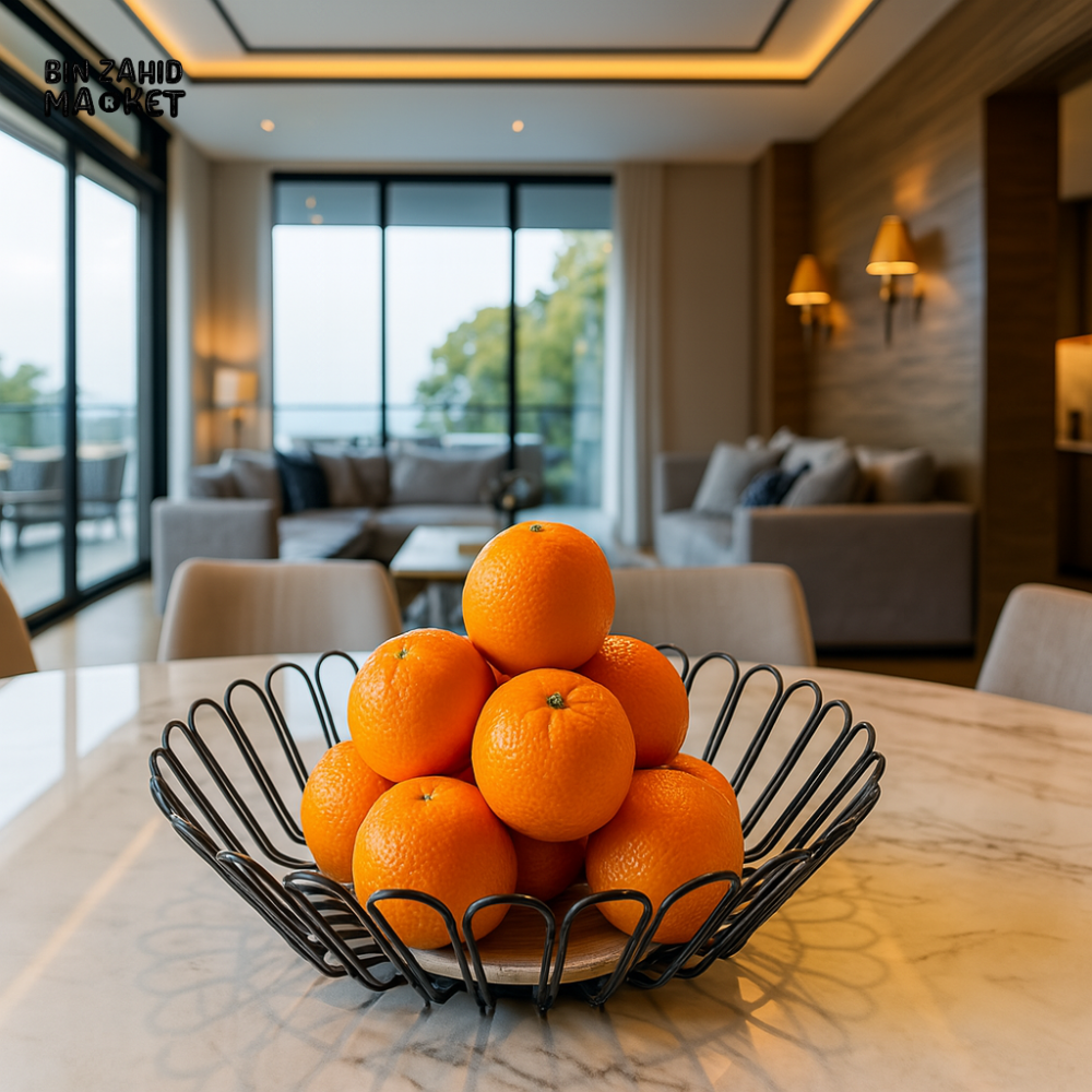 LUXURY METAL FRUIT BASKET – PREMIUM DINING TABLE DECOR FOR VILLA INTERIORS