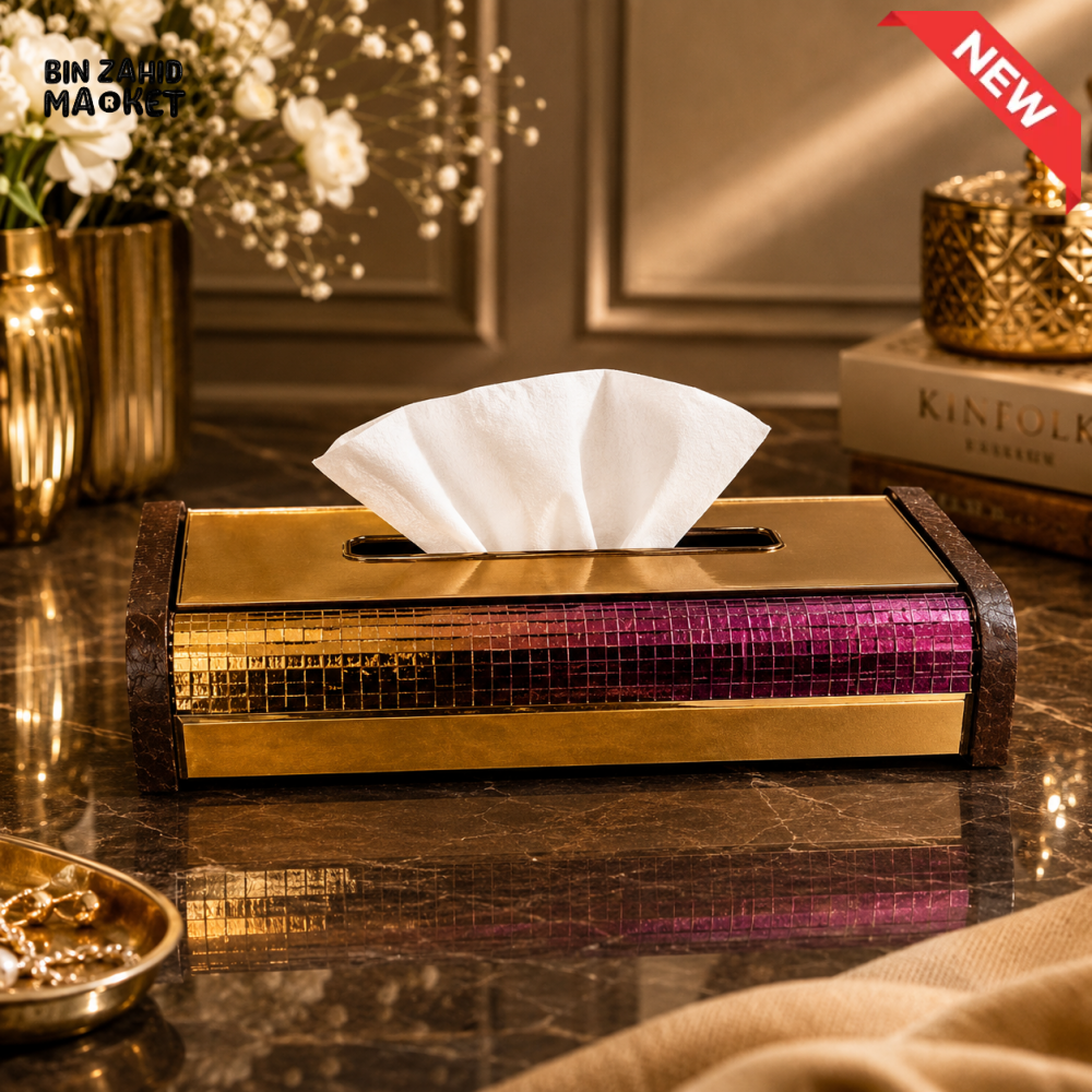 LUXURY MOSAIC DECORATIVE TISSUE BOX HOLDER