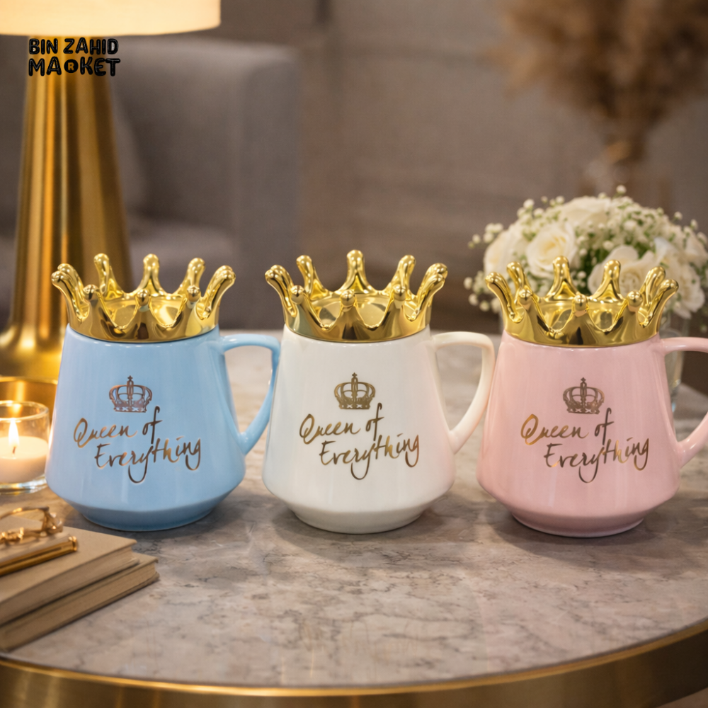 LUXURY QUEEN CROWN CERAMIC MUG