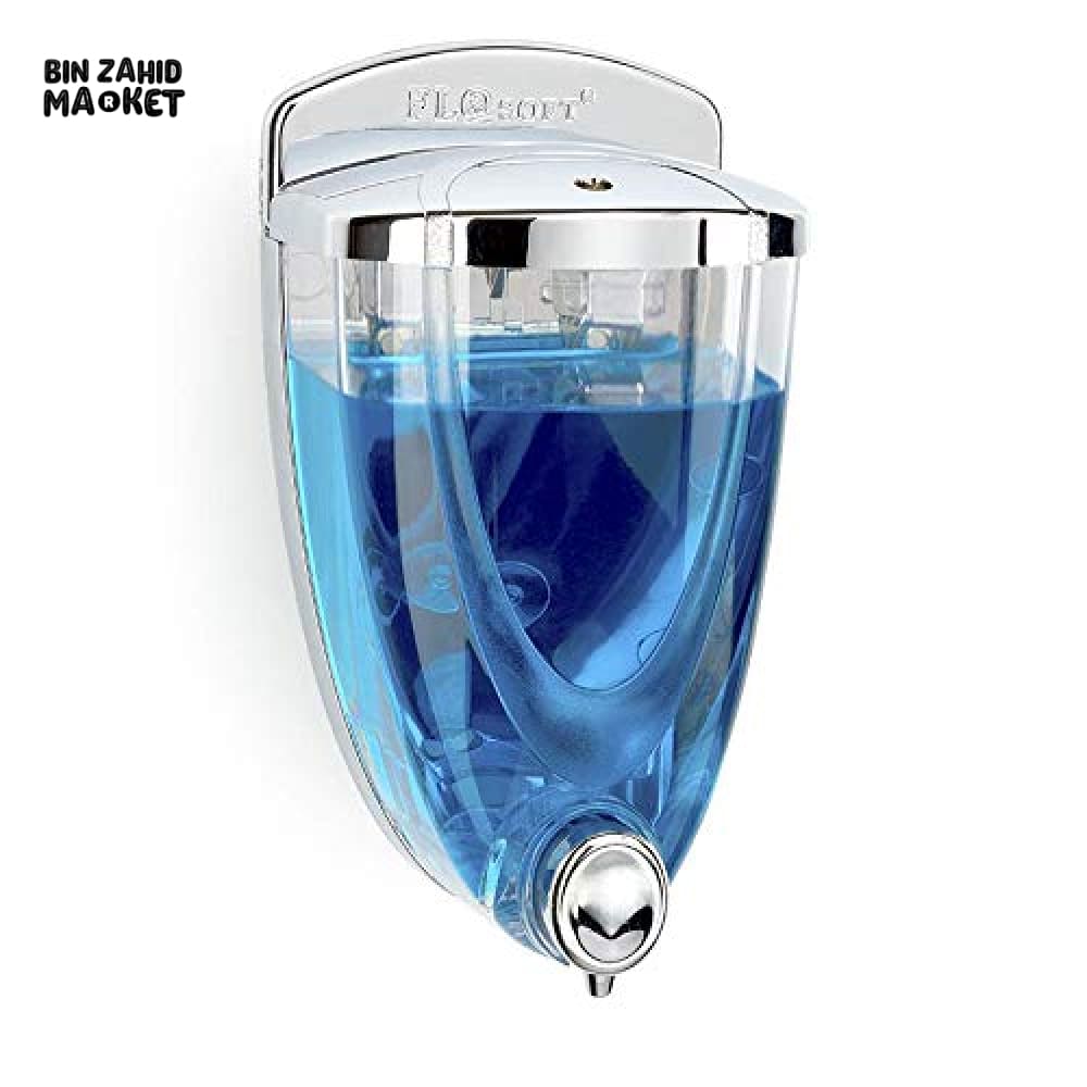 LUXURY WALL MOUNTED LIQUID SOAP DISPENSER – REFILLABLE BATHROOM SHOWER GEL & HANDWASH CONTAINER