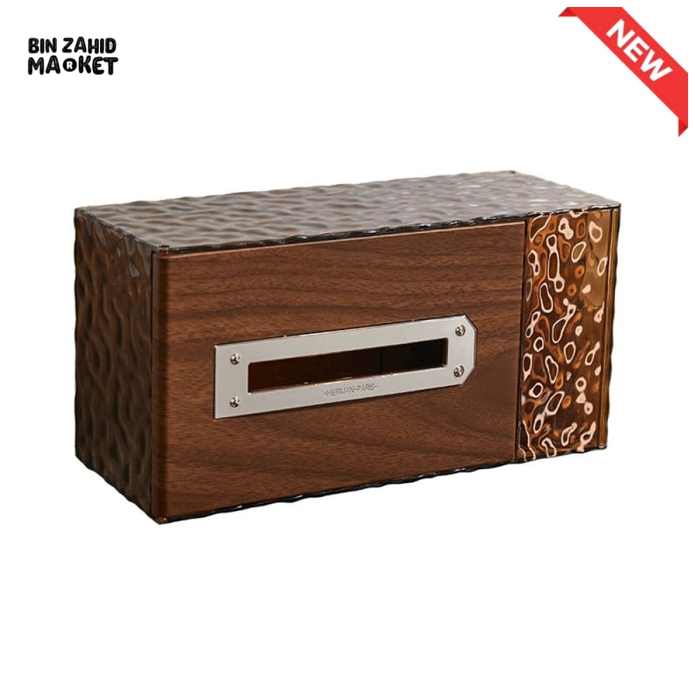 LUXURY WALL-MOUNTED TOILET PAPER & TISSUE STORAGE BOX