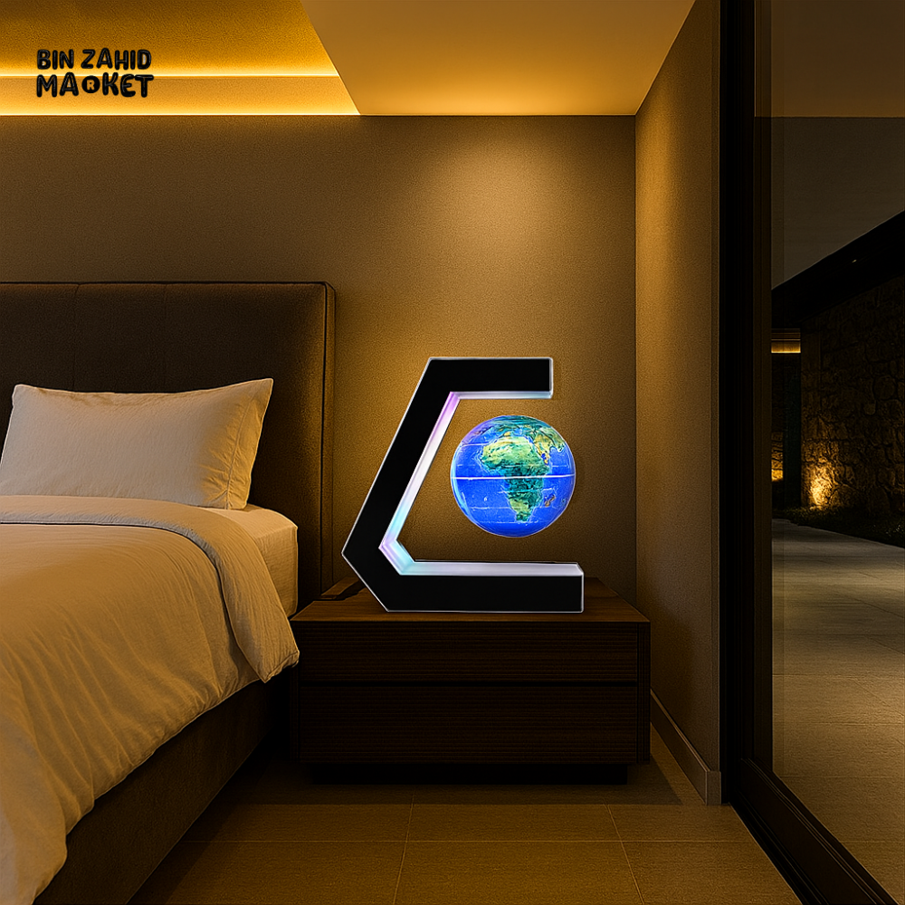 MAGNETIC FLOATING GLOBE NIGHT LAMP FOR LUXURY BEDROOM DECOR