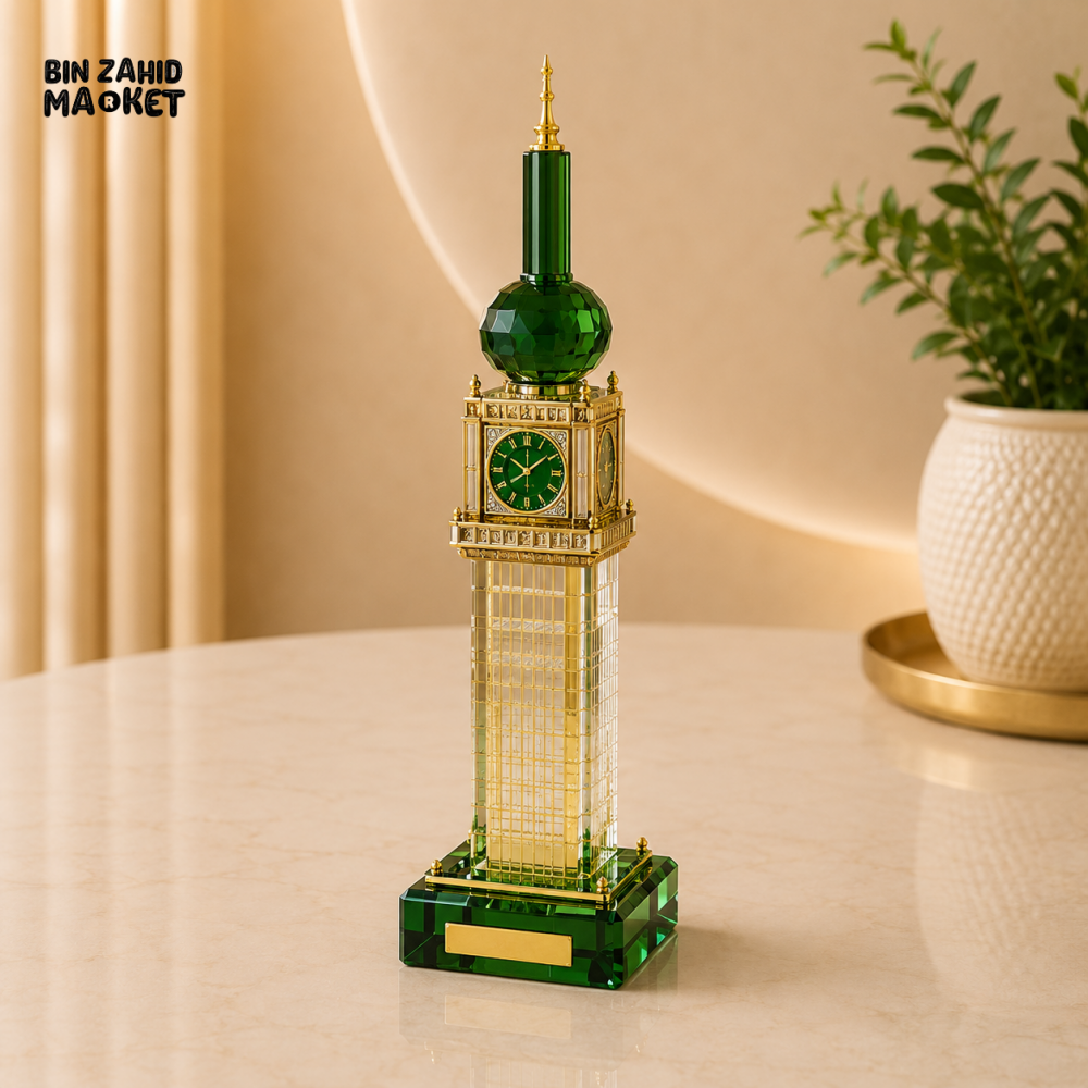 MAKKAH ROYAL CLOCK TOWER CRYSTAL DECORATIVE ORNAMENT