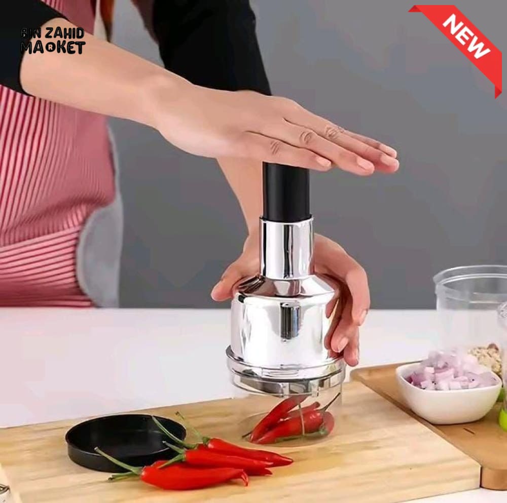 MANUAL STAINLESS STEEL GARLIC CHOPPER