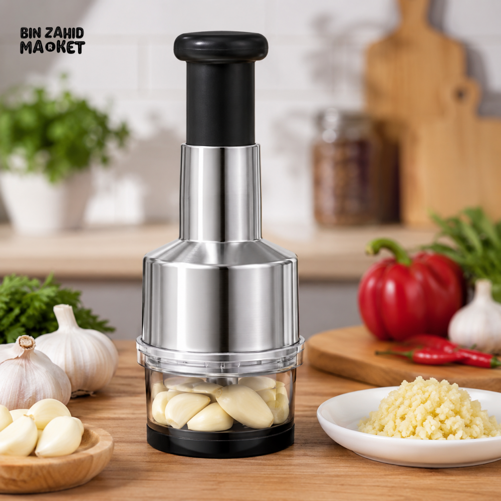 MANUAL STAINLESS STEEL GARLIC CHOPPER