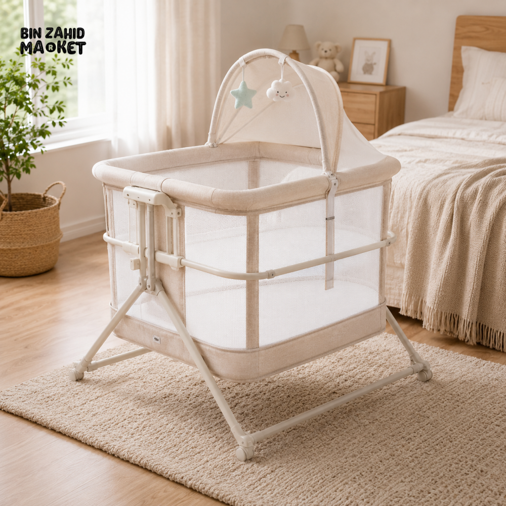MASTELA 3-IN-1 BEDSIDE SLEEPER BASSINET - SKIN