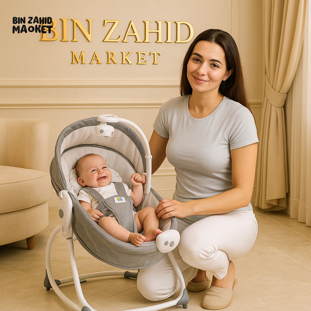 MASTELA 6-IN-1 DELUXE MULTI-FUNCTIONAL BASSINET ELECTRIC BABY SWING