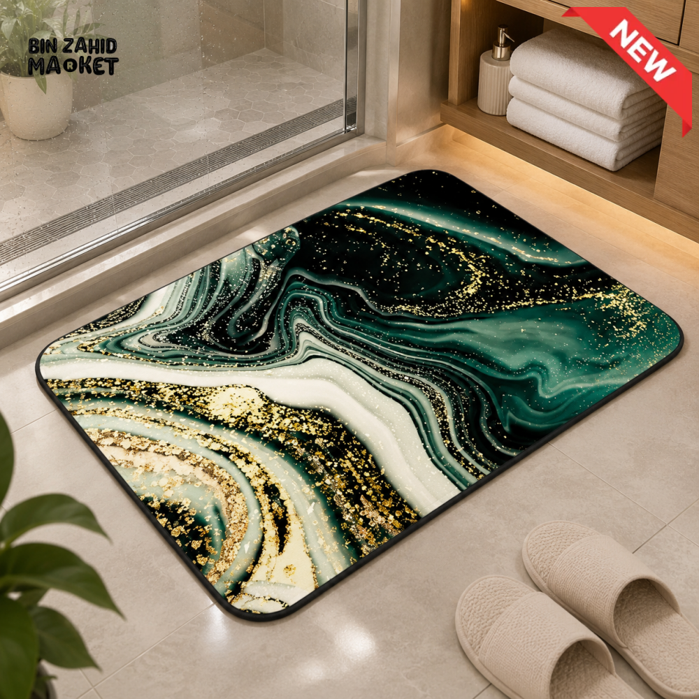MATRUGS MARBLE DESIGN FLOOR MAT - 2ft × 1.25ft