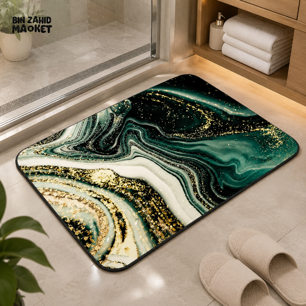 MATRUGS MARBLE DESIGN FLOOR MAT - 2ft × 1.25ft