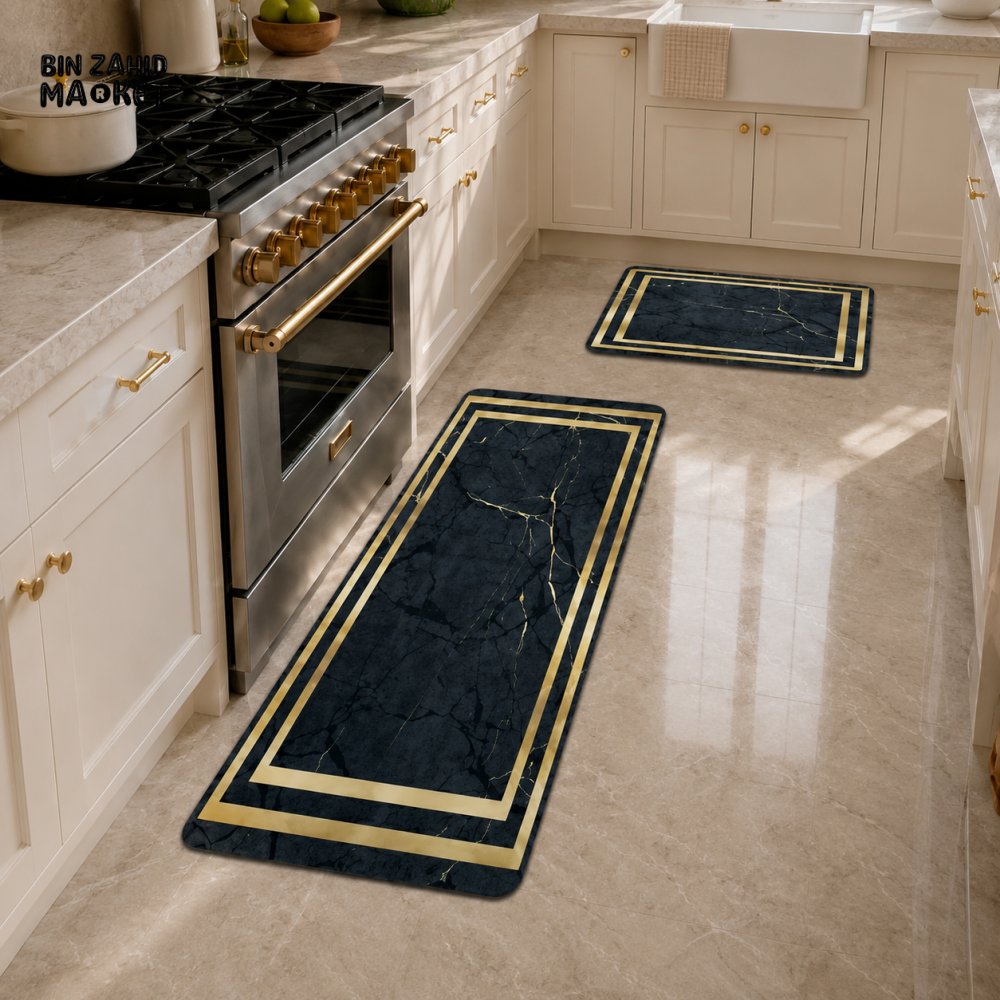 MATRUGS MARBLE KITCHEN MAT SET - MEDIUM - 4 Length / 1.25 Ft - Door Mats