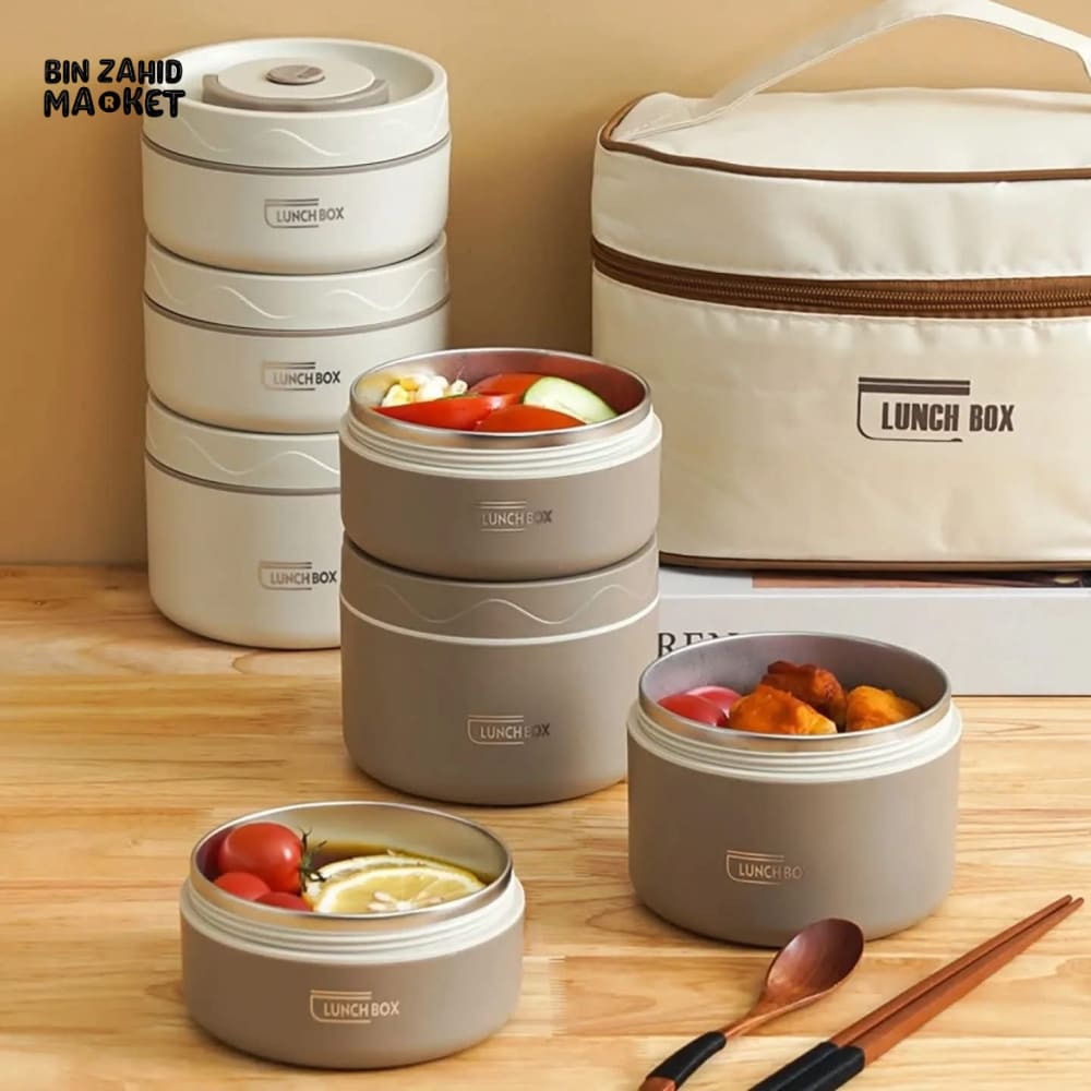 MEAL BAG THERMAL LUNCH BOXES WITH INSULATION BAG – PREMIUM SUS304 STAINLESS STEEL