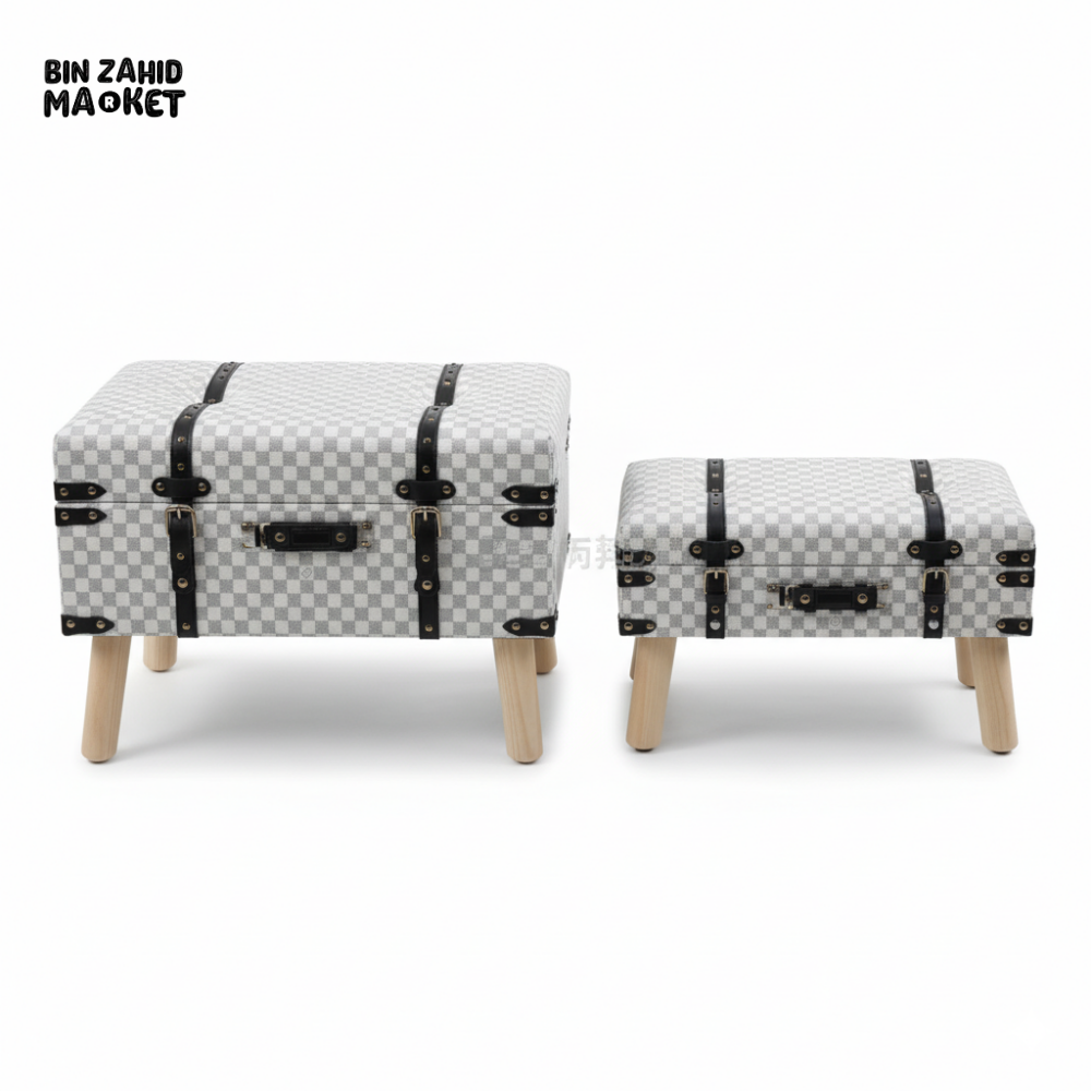 MEIHUA STORAGE BOX + STOOL 2PCS SET – 21873