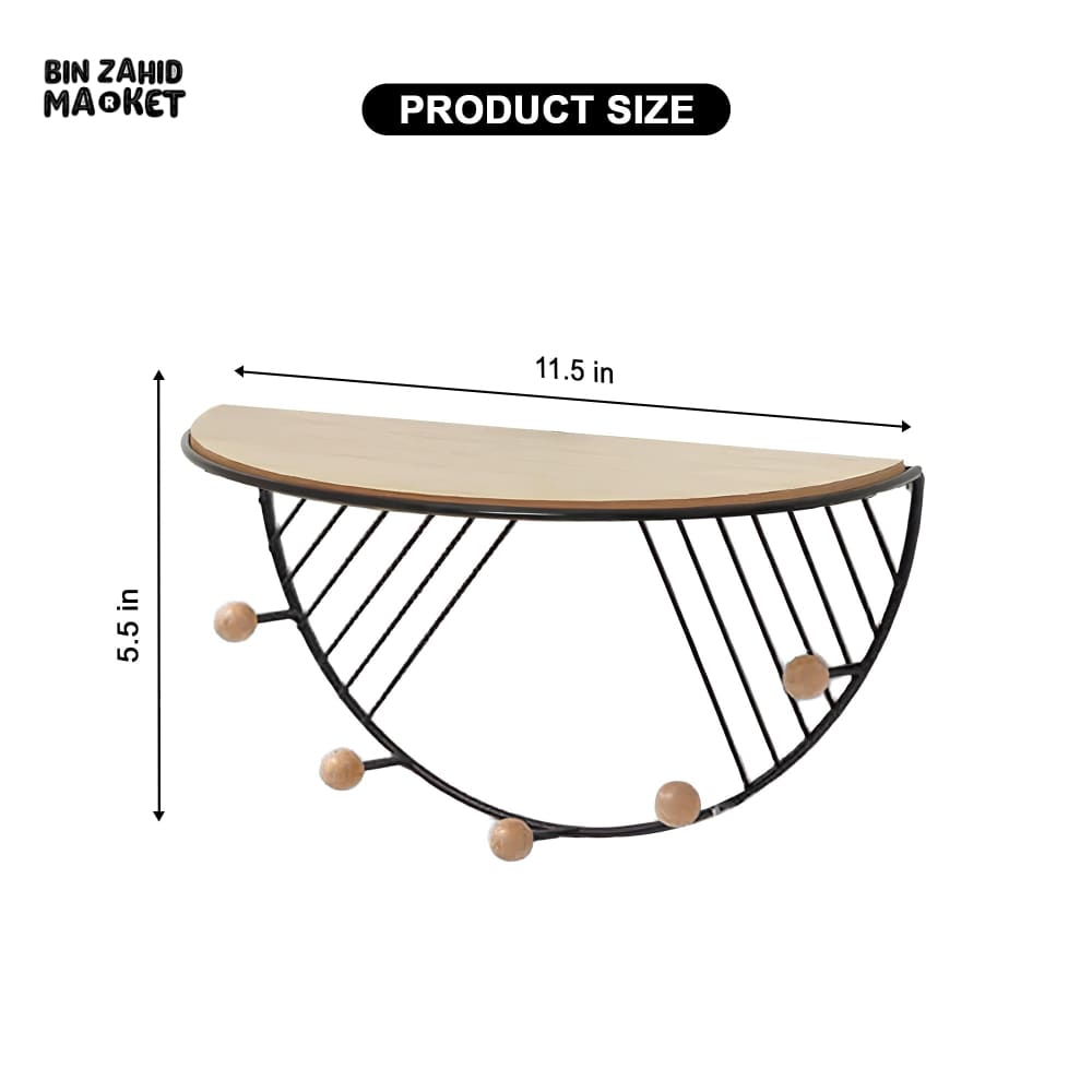 METAL WALL-MOUNTED STORAGE SHELF