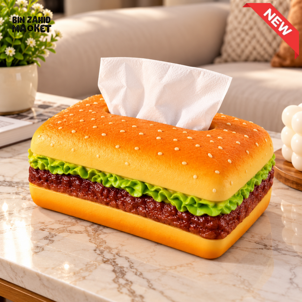 MIMO HAMBURGER DESIGN NOVELTY TISSUE BOX - Tissue Boxes