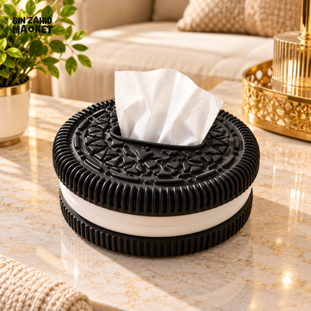 MIMO COOKIE DESIGN ROUND TISSUE BOX HOLDER - Tissue Boxes