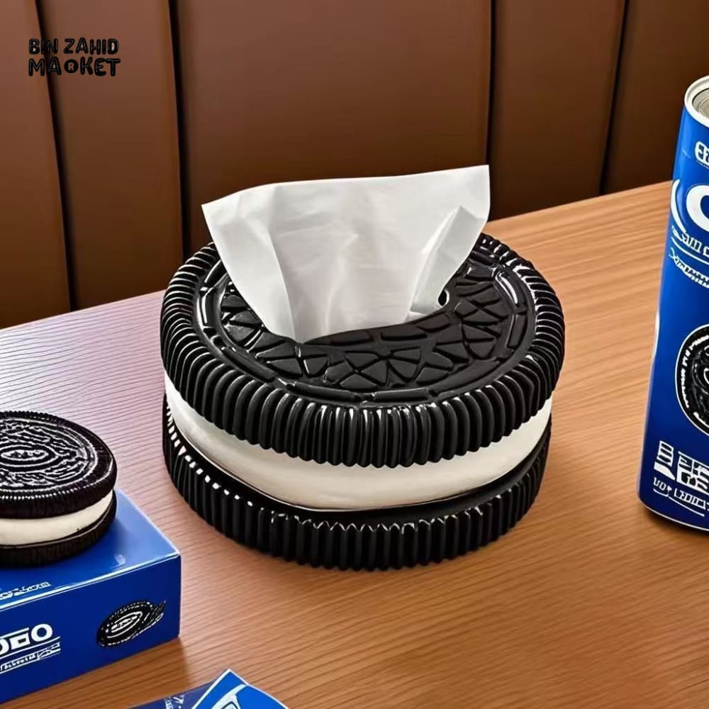MIMO PVC RESIN COOKIE DESIGN ROUND TISSUE BOX HOLDER - Tissue Boxes