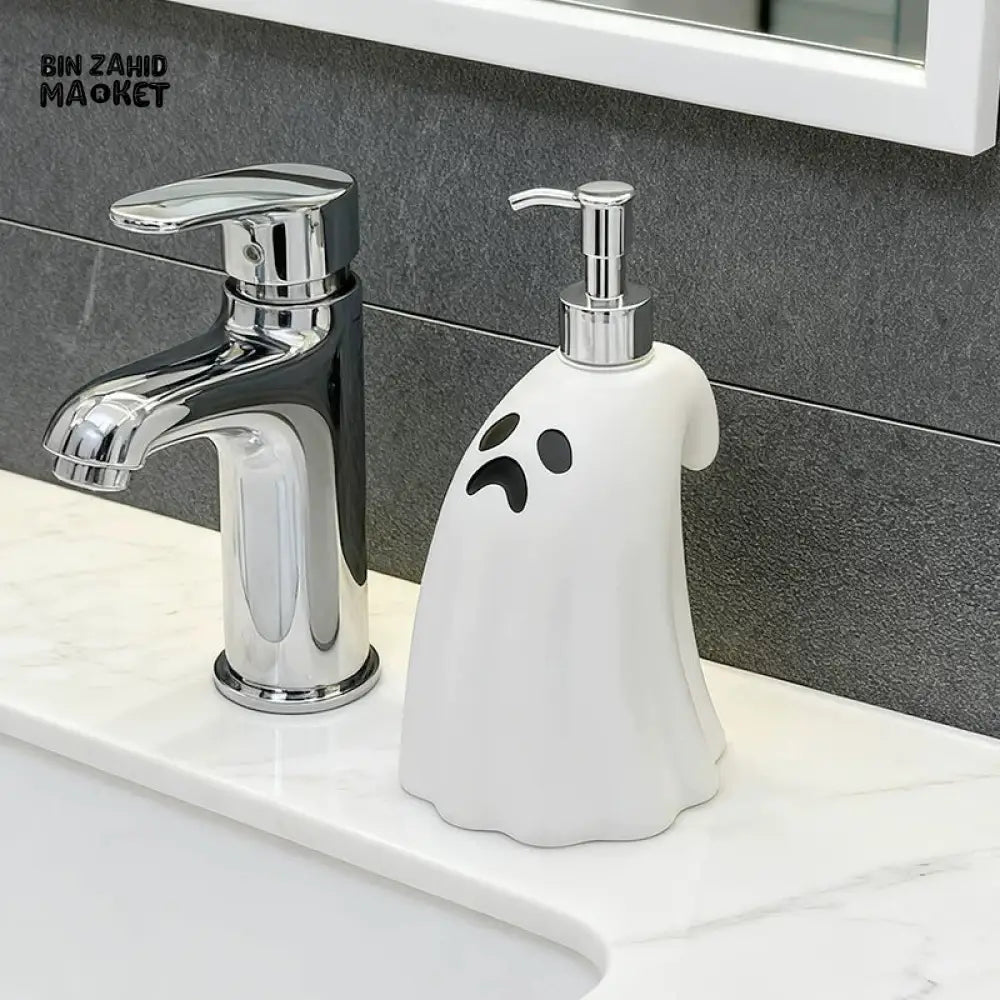 MIMO PVC RESIN GHOST DESIGN LIQUID SOAP DISPENSER WITH SILVER PUMP - Soap & Toothbrush Accessories