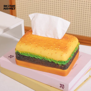MIMO PVC RESIN HAMBURGER DESIGN NOVELTY TISSUE BOX - Tissue Boxes