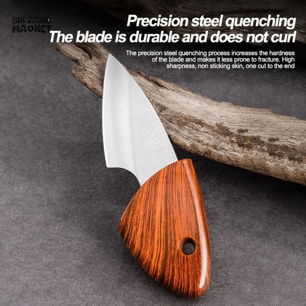 MINI CHEF KNIFE WITH ERGONOMIC WOODEN GRIP