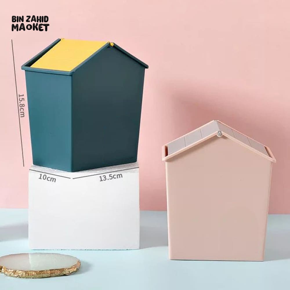 MINI HOME SHAPED DUST BIN
