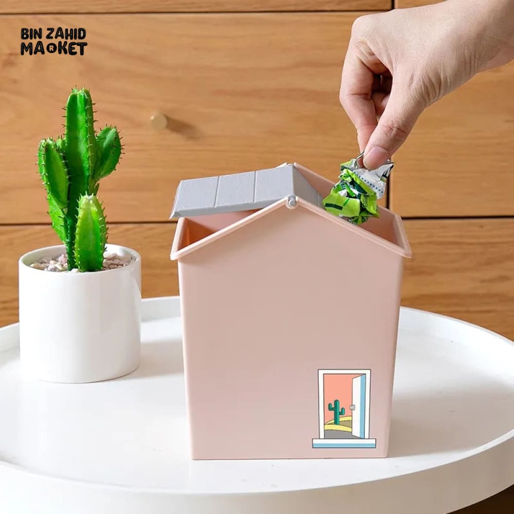 MINI HOME SHAPED DUST BIN