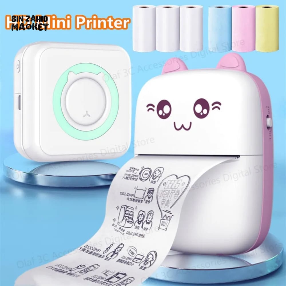 MINI KITTY USB RECHARGEABLE INKLESS PRINTER