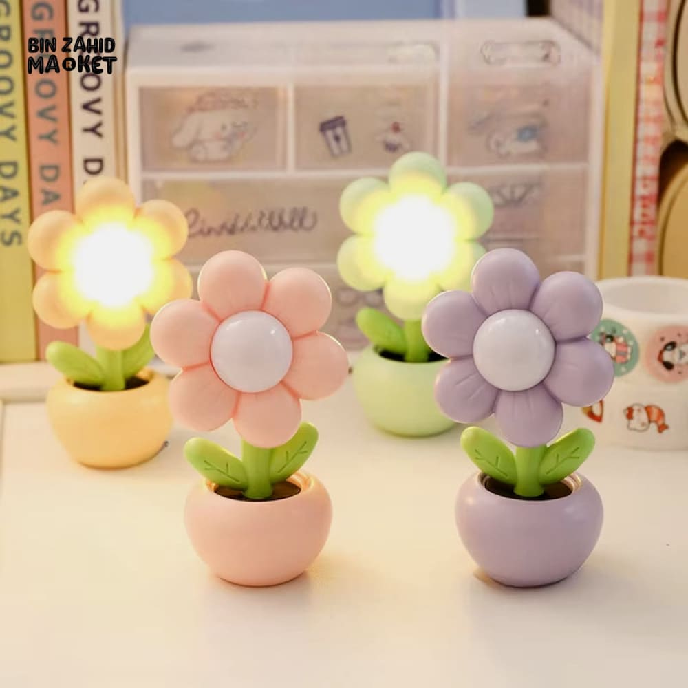 MINI LED FLORAL VASE NIGHT LIGHT