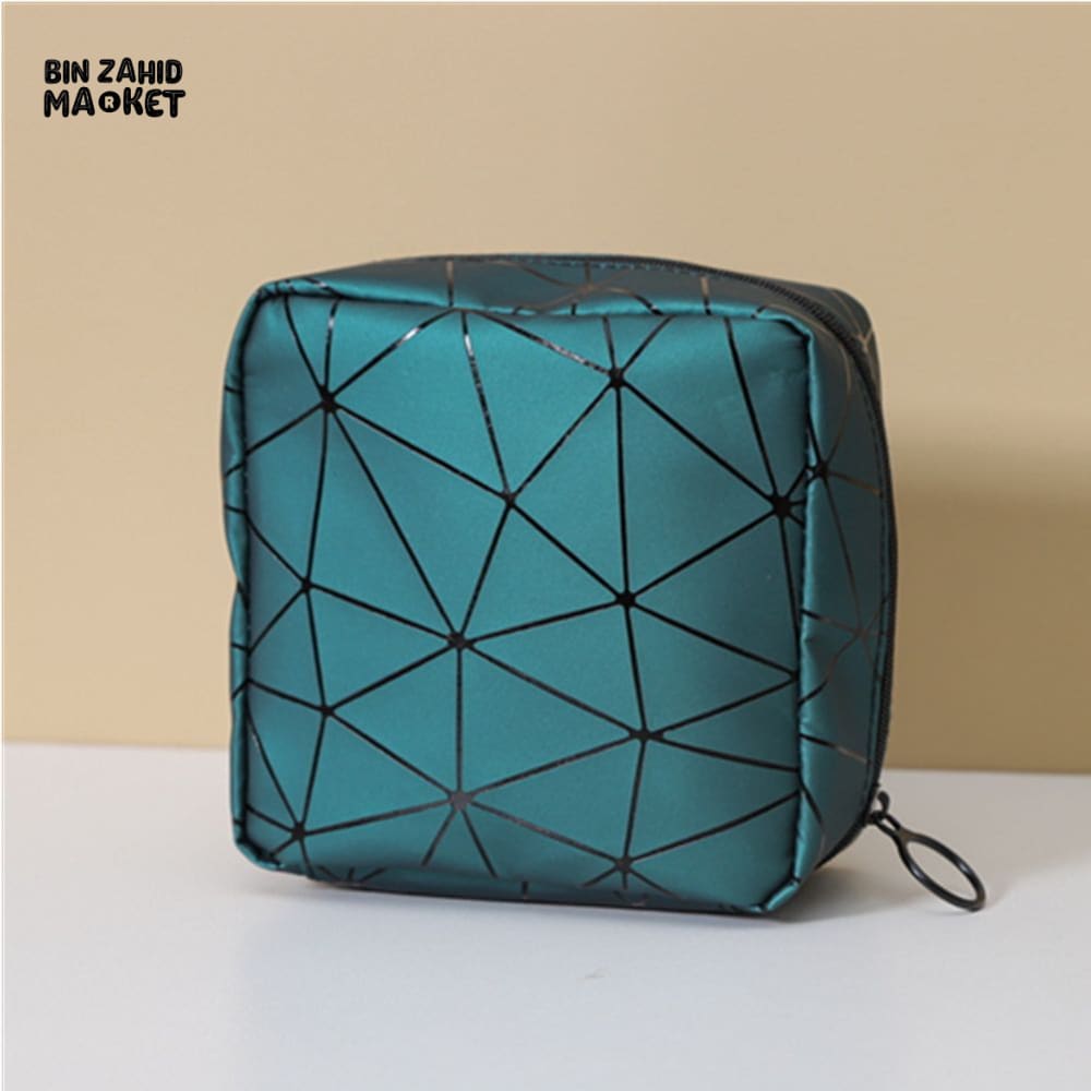 MINI LINES PRINT COSMETIC POUCH