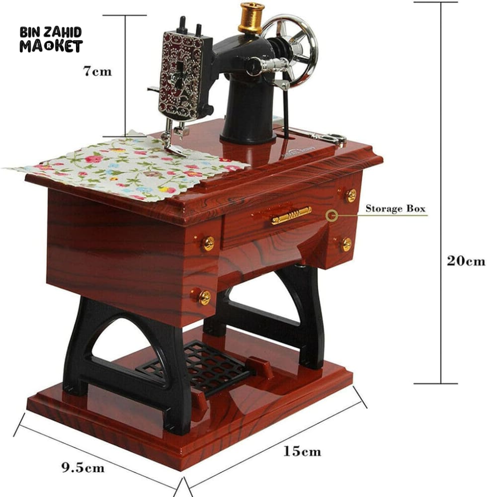 MINI MUSICAL TREADLE SEWING MACHINE