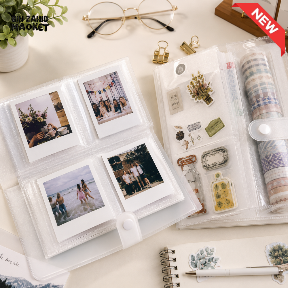 MINI PHOTO & STICKER STORAGE ALBUM