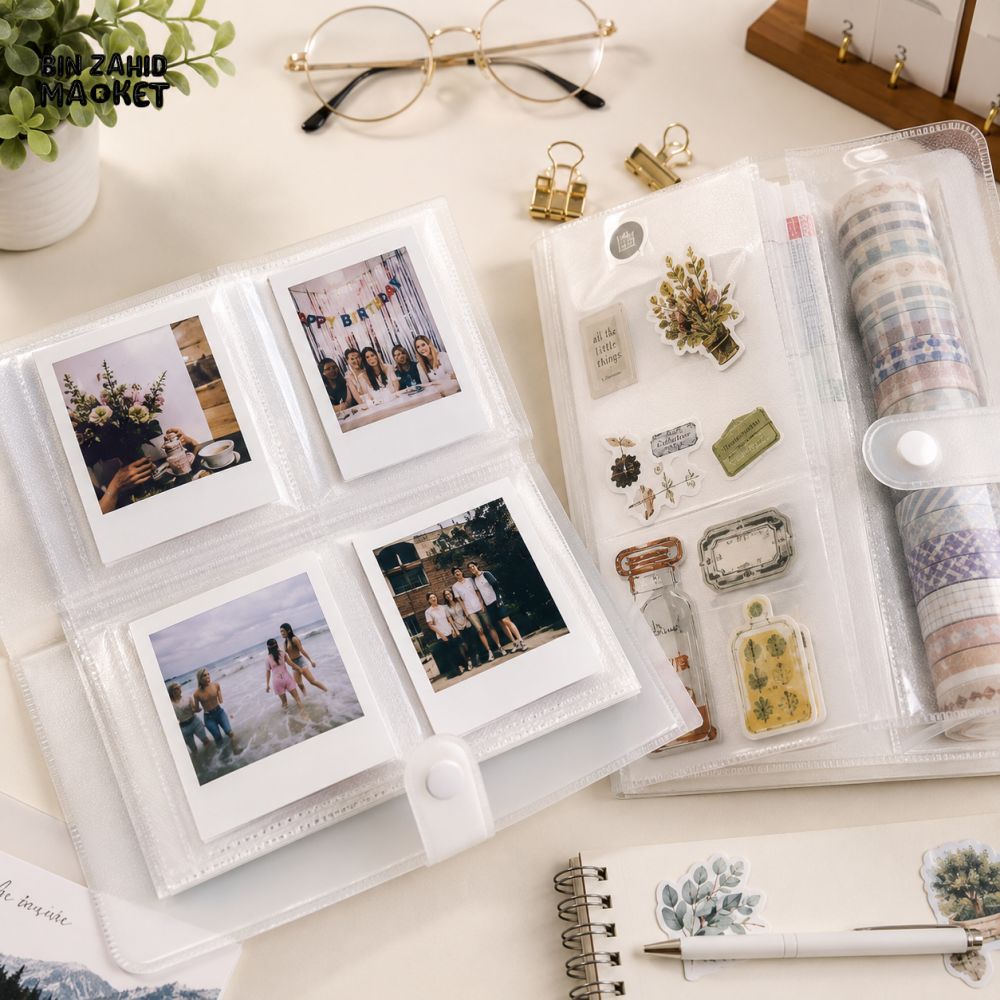MINI PHOTO & STICKER STORAGE ALBUM