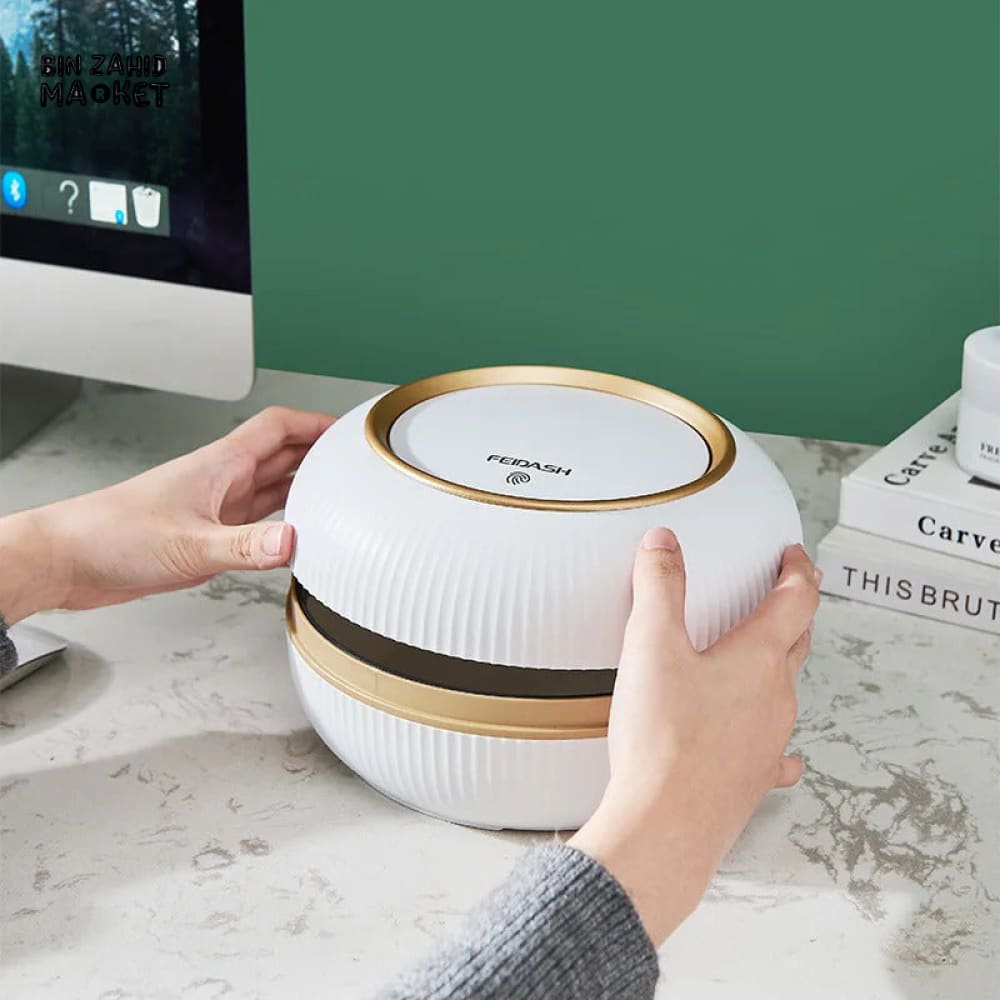 MINI PUSH‑OPEN DESKTOP WASTE BIN – COMPACT PAPER BASKET FOR OFFICE & HOME