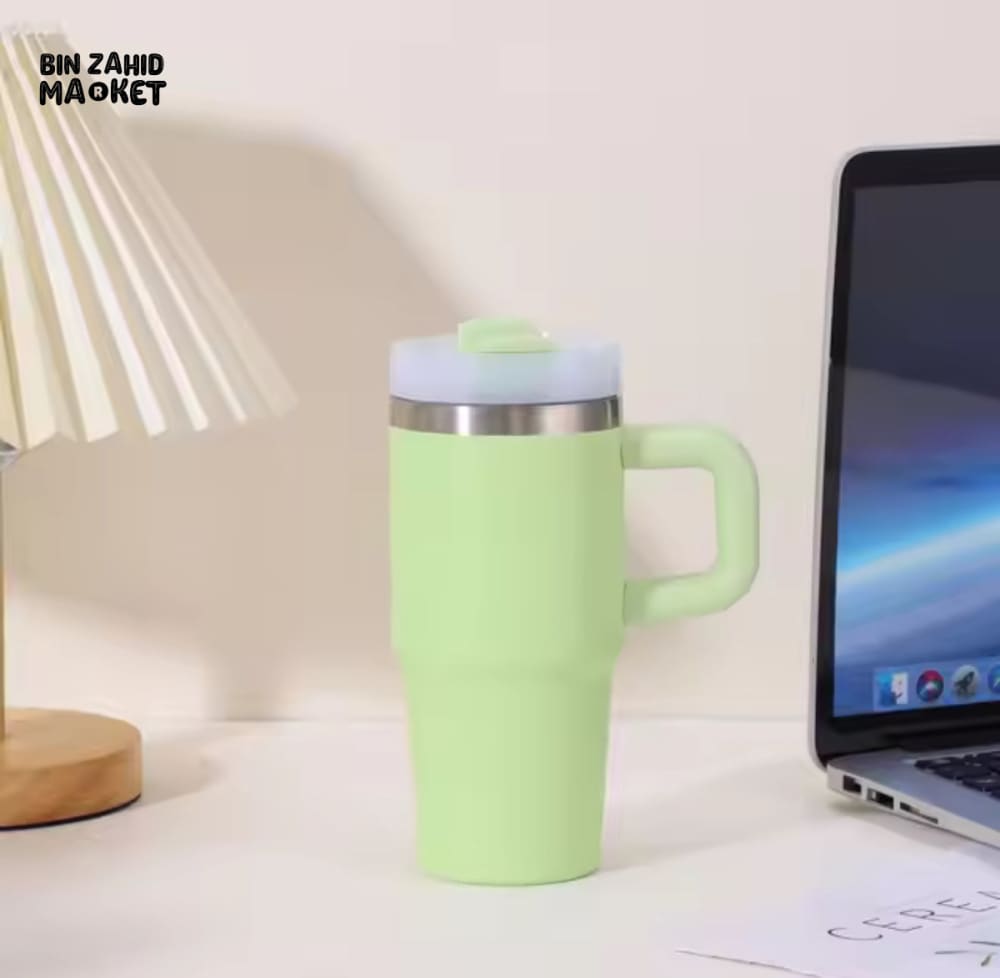MINI TUMBLER 20OZ 420ML COMPACT & PORTABLE DRINKWARE - LIME GREEN