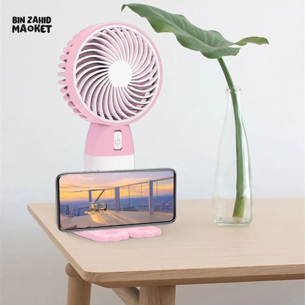 MINI USB FAN WITH MOBILE HOLDER