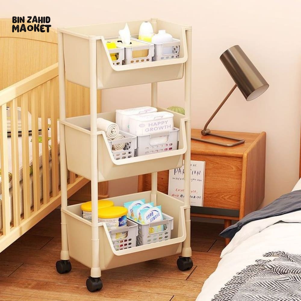 MODERN 3X LAYERS STORAGE CART