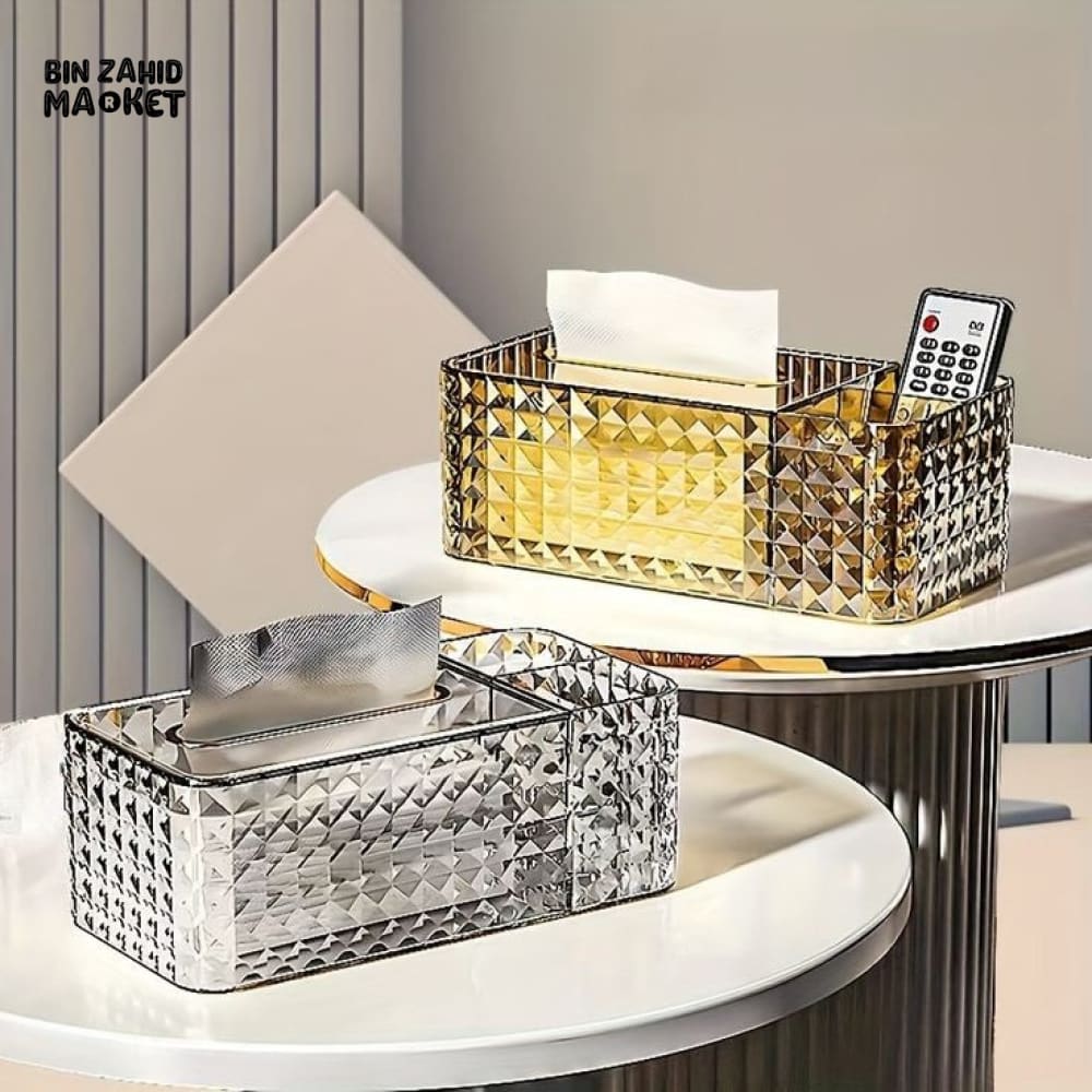 MODERN ACRYLIC DESKTOP TISSUE BOX