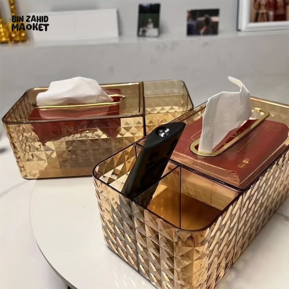 MODERN ACRYLIC DESKTOP TISSUE BOX
