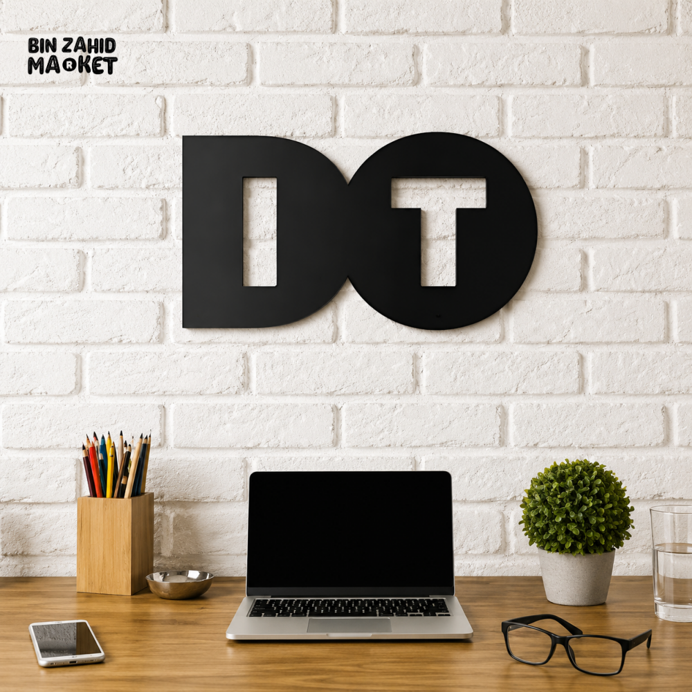 MODERN BLACK DO IT LETTER WALL DECOR