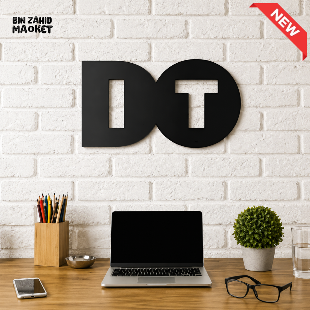 MODERN BLACK DO IT LETTER WALL DECOR