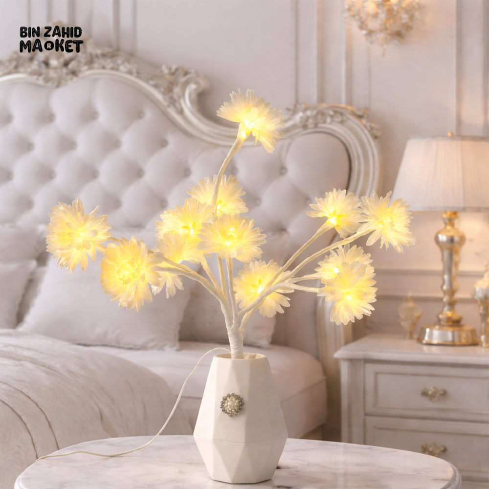 MODERN LED FLOWER LAMP – AESTHETIC HOME & BEDROOM DECOR