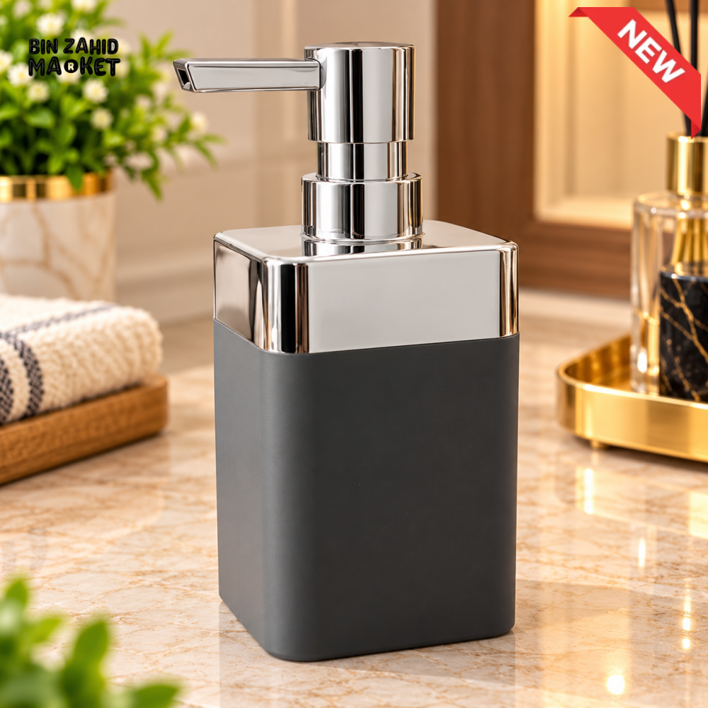 MODERN LIQUID SOAP DISPENSER WITH CHROME PUMP - Soap Dispensers
