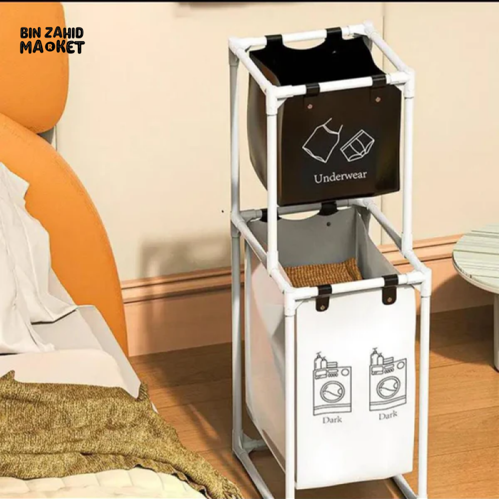 MODERN LUXOR FOLDING LAUNDRY BASKET
