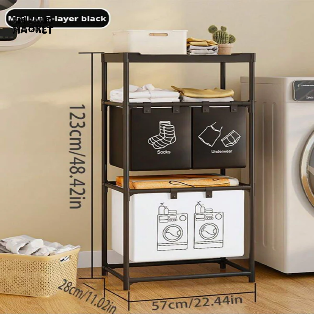 MODERN LUXOR FOLDING LAUNDRY BASKET