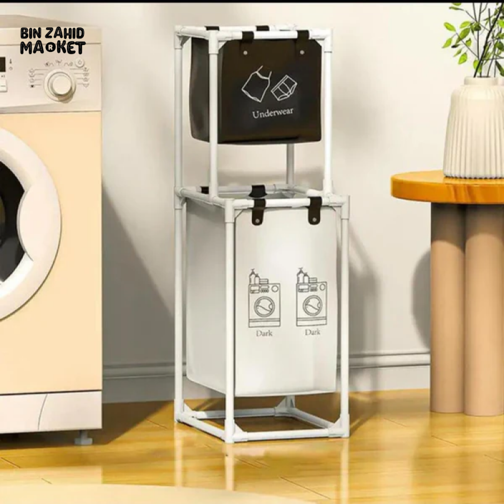 MODERN LUXOR FOLDING LAUNDRY BASKET Small